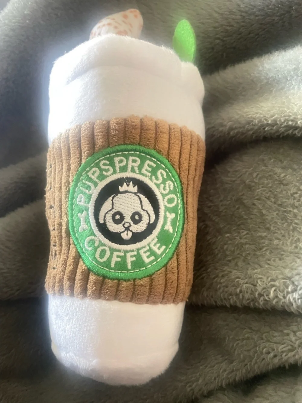Pupsresso Coffee Plush Toy Set - Cream & Tan Coffee Cup Plushies 6 pc bundle